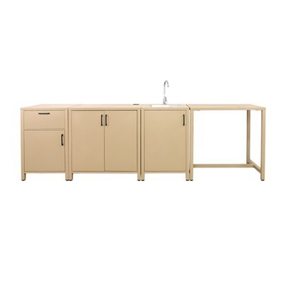 Ute kjøkkenskap i aluminium